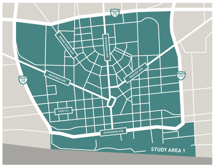 Downtown Transportation Study Map