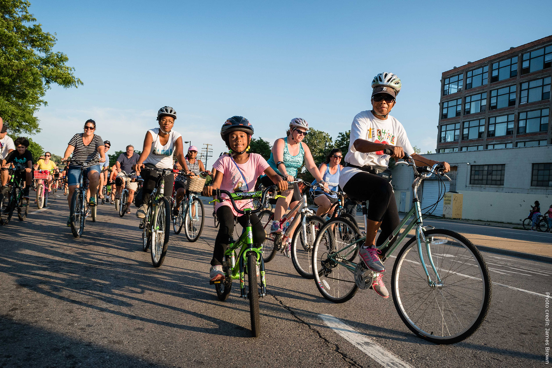 People on bikes