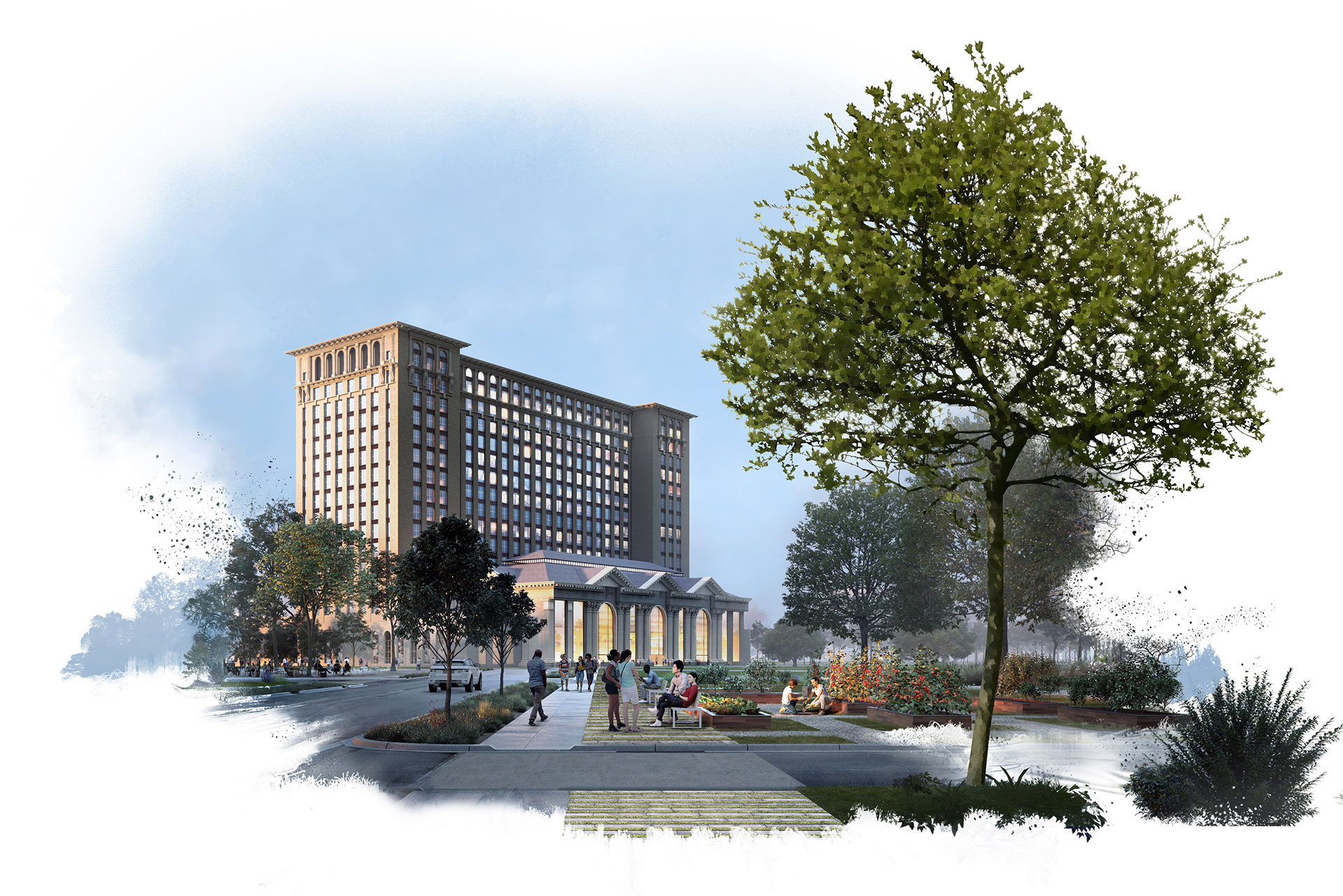Michigan Central Station Rendering
