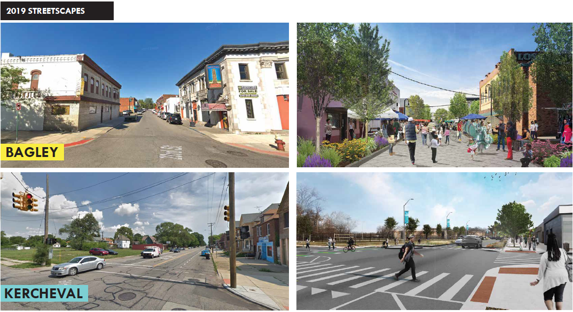 Bagley and Kercheval Streetscape Projects
