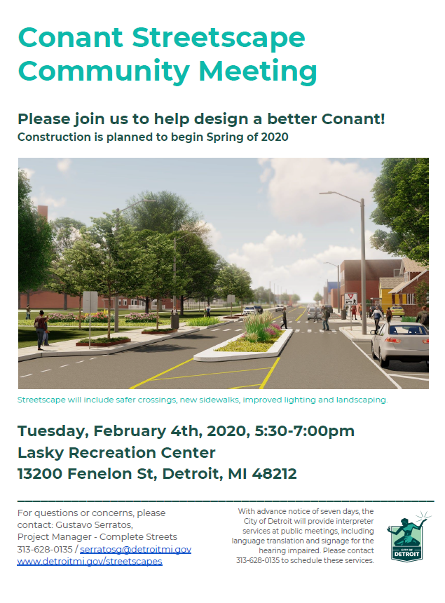 Conant Streetscape Project Community Meeting #3