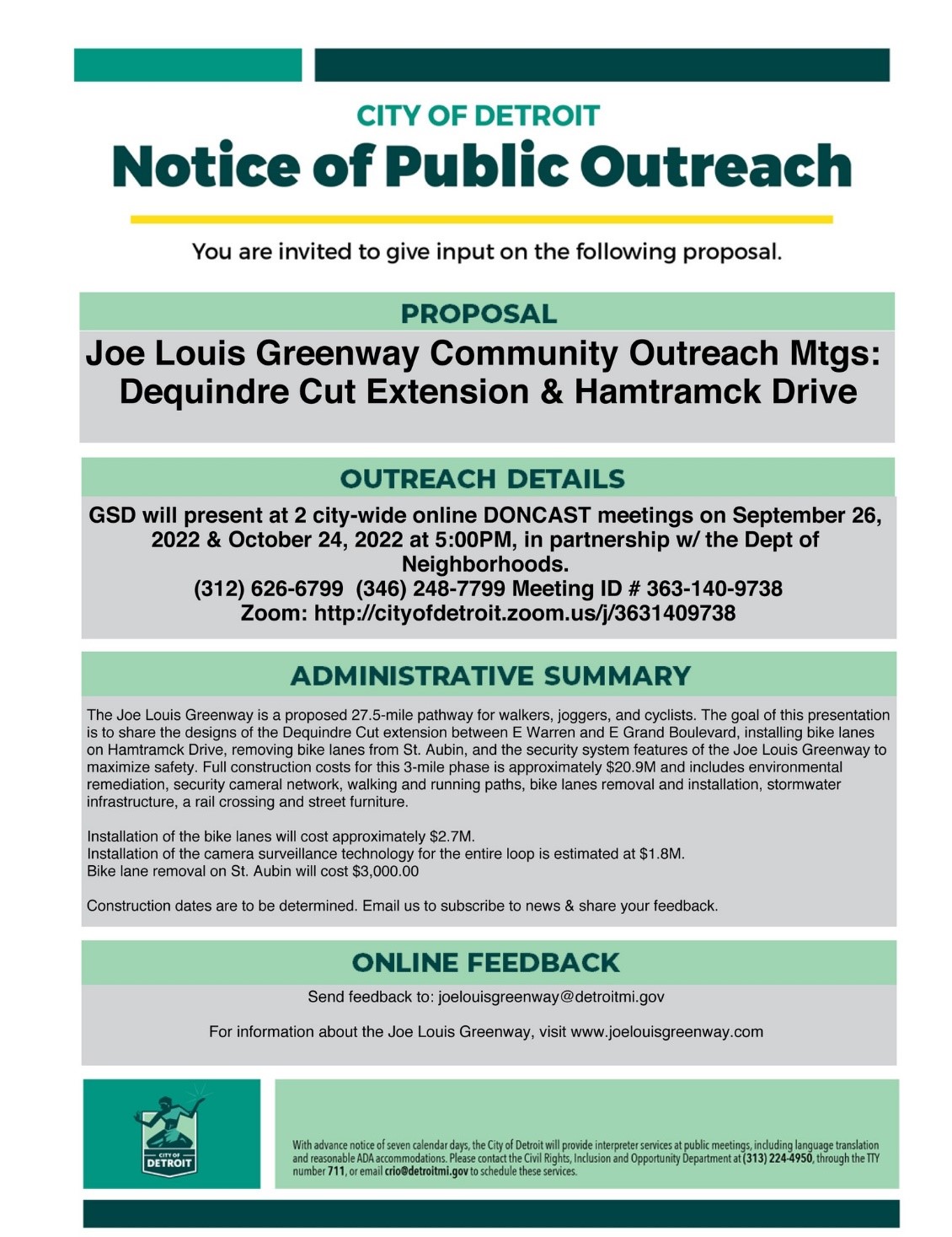 JLG Public Notice
