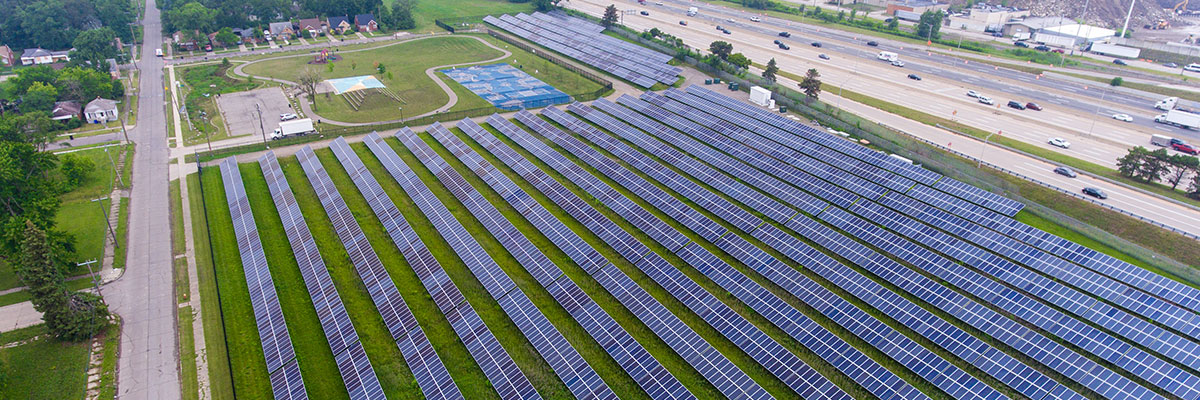 O'Shea Park Solar Panels Drone