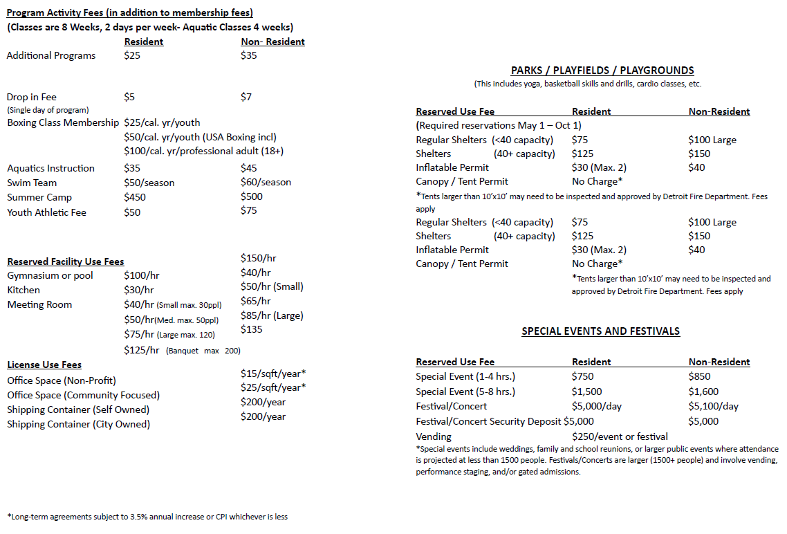 Recreation Membership