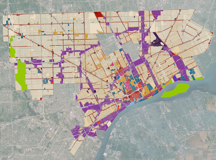 city of Detroit map
