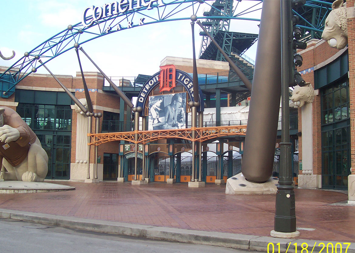 Front Gate of Comerica Park
