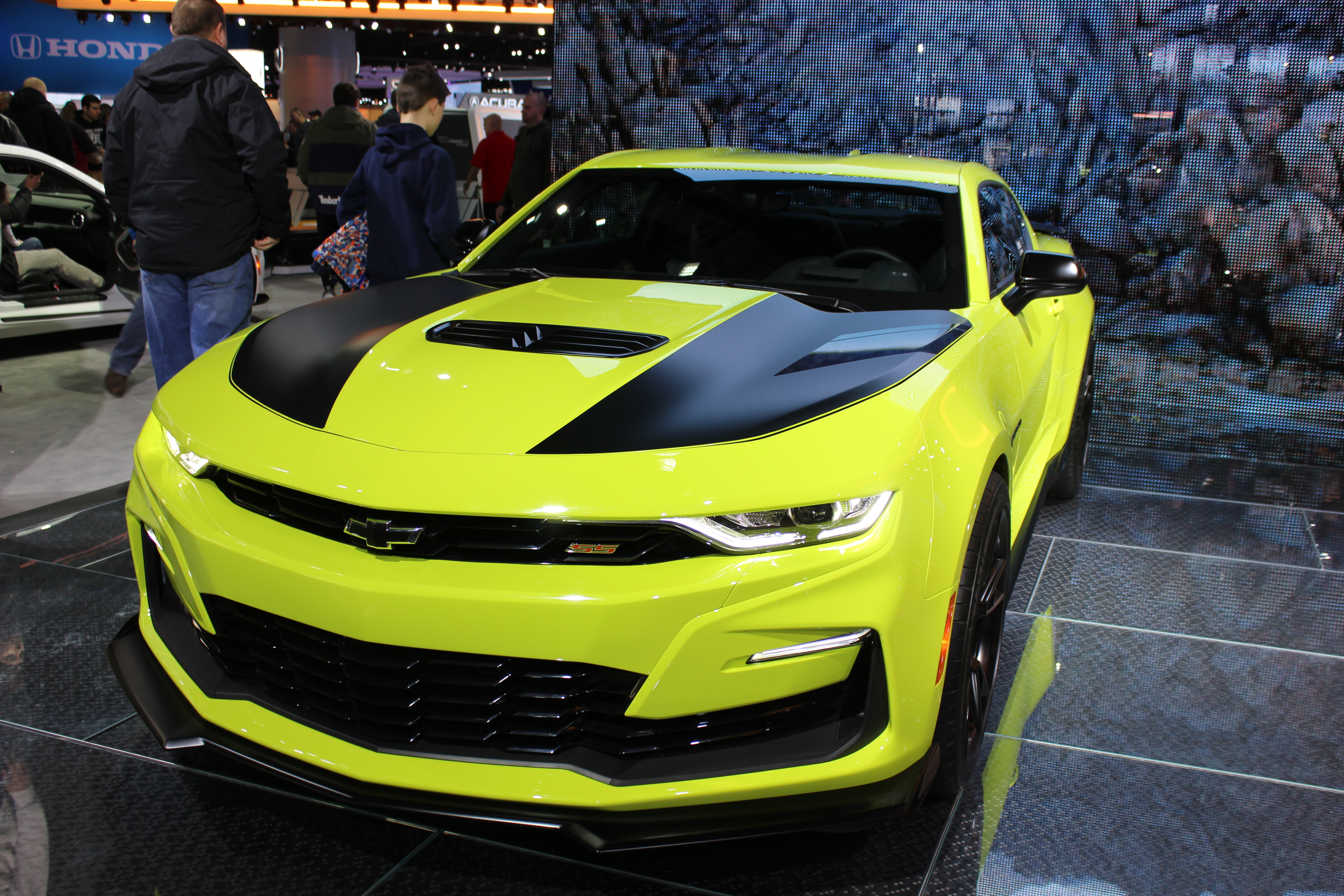 Yellow Sports Car with black