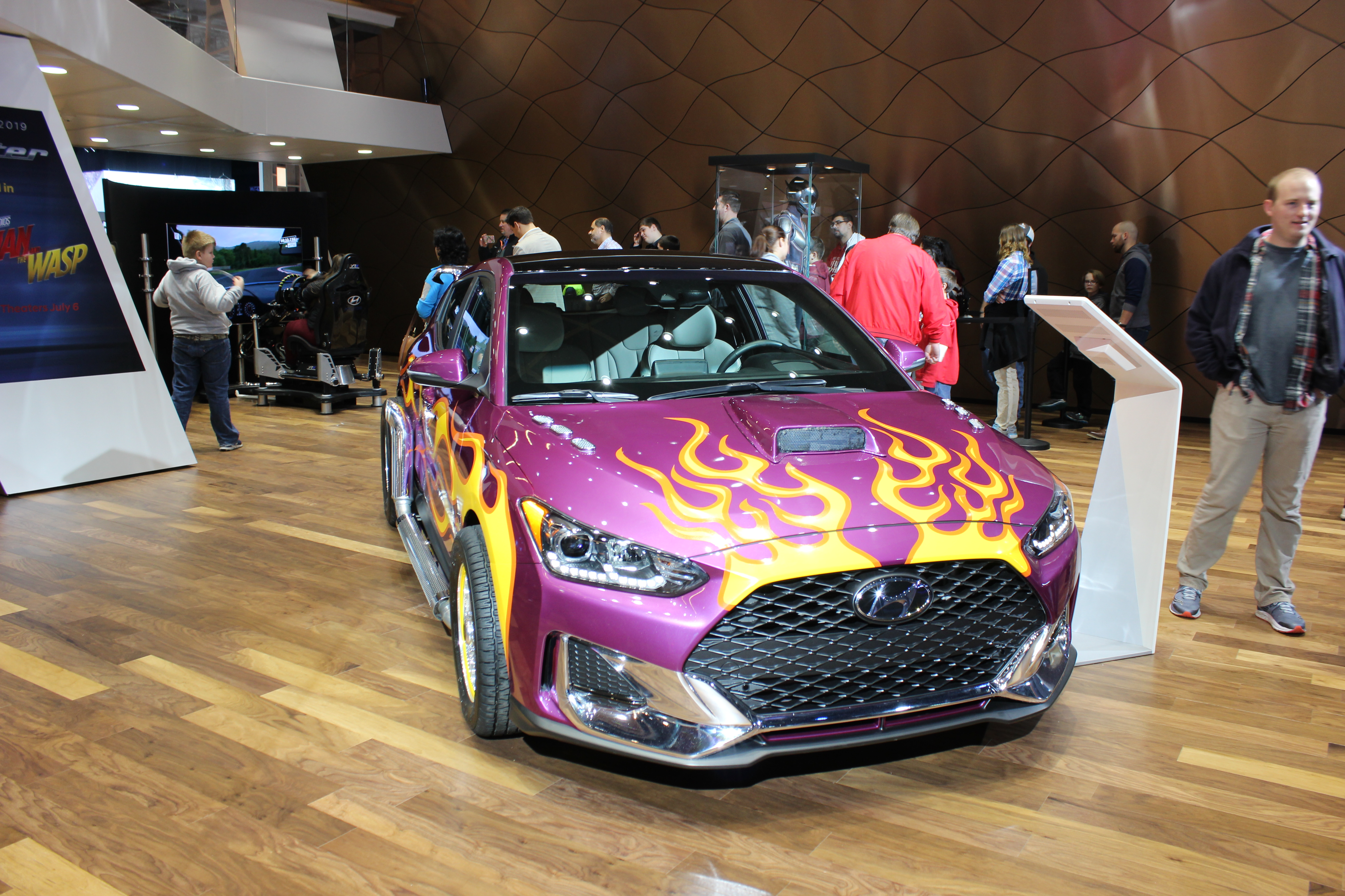 Purple&amp; Yellow Cars at the Detroit Auto Show