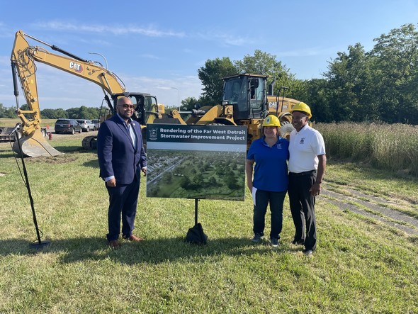 Groundbreaking for the Far West Stormwater Improvement Project - July 28, 2022