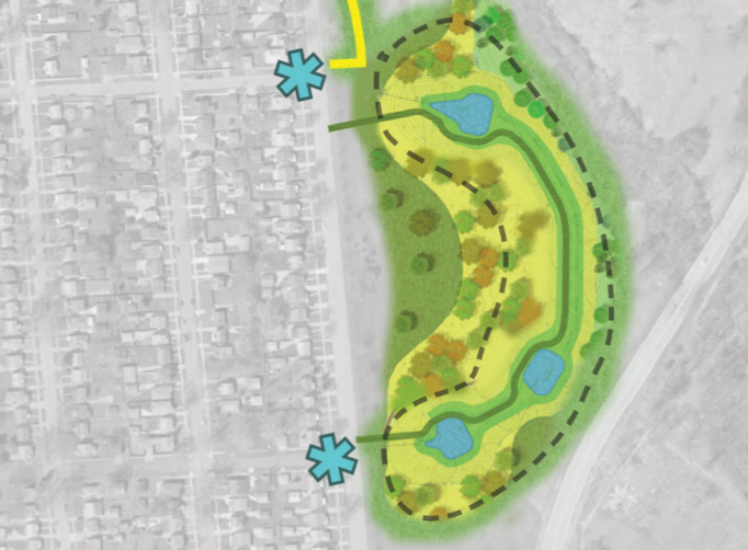 South Detention Basin near Majestic and Sawyer Streets for the Far West Stormwater Improvement Project